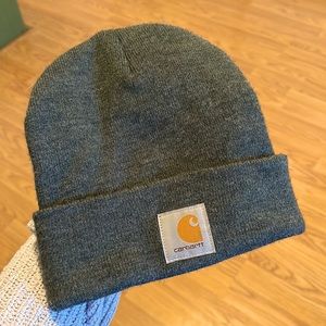 Carhartt beanie, charcoal grey, gently used, OS